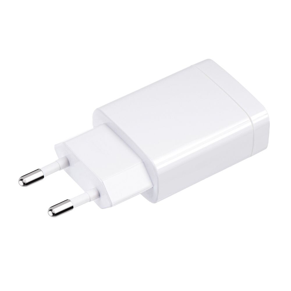 Laturi Forcell Pulse Quick Charge 3.0 Premium-matkalaturi + Type-C-kaapeli USB, 2.4A, valkoinen hinta ja tiedot | Puhelimen laturit | hobbyhall.fi