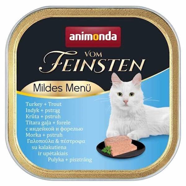 Säilyke kissoille Animonda Vom Feinsten kalkkuna, 100 g hinta ja tiedot | Kissanruoka | hobbyhall.fi