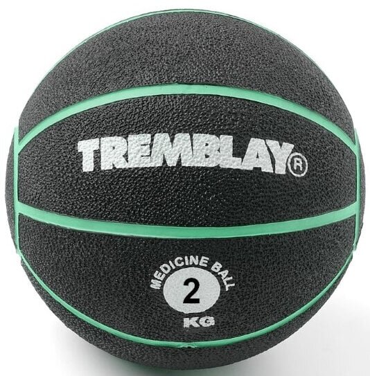Painopallo TREMBLAY Medicine Ball 2kg D20cm vihreä, heittämiseen hinta ja tiedot | Treenipallot | hobbyhall.fi