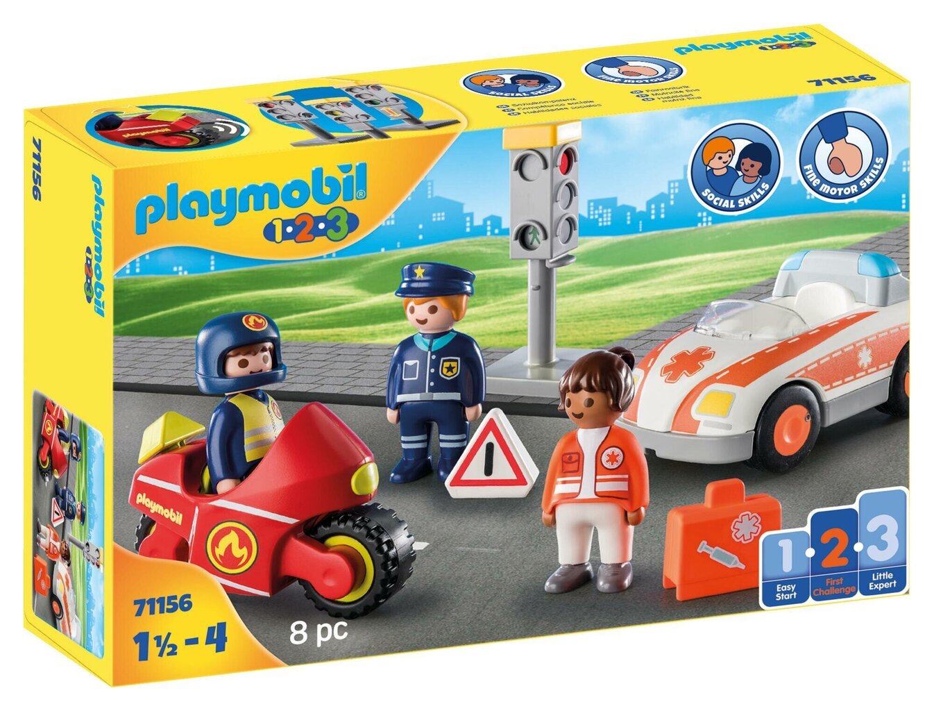 71156 PLAYMOBIL® 1.2.3. Elämän sankarit hinta ja tiedot | LEGOT ja rakennuslelut | hobbyhall.fi