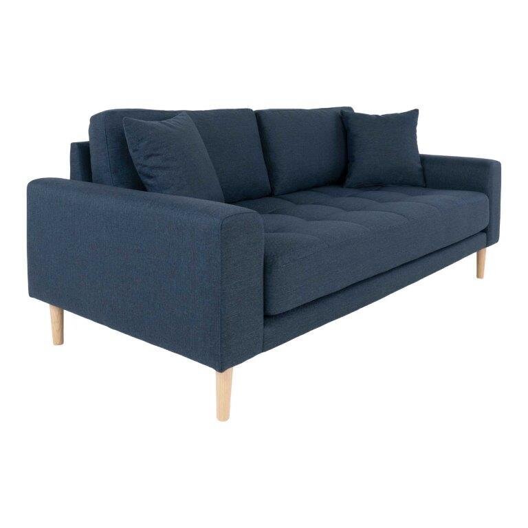 Lido-sohva, 2,5-istuttava, sis. koristetyynyt, tummansininen hinta ja tiedot | Sohvat ja vuodesohvat | hobbyhall.fi