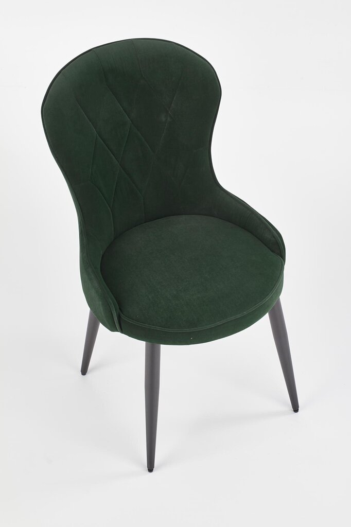 2 tuolisetti Halmar K366, tummanvihreä hinta ja tiedot | Ruokapöydän tuolit | hobbyhall.fi