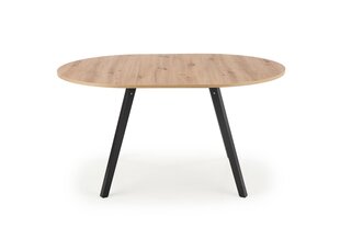 Laajennettava pöytä Halmar Ruben, ruskea/musta hinta ja tiedot | Ruokapöydät | hobbyhall.fi