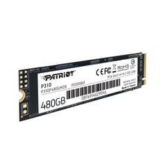 SSD Patriot P310 480GB M.2 2280 PCIe NVMe 4.0 x4 TLC hinta ja tiedot | Patriot Tietokoneet ja pelaaminen | hobbyhall.fi