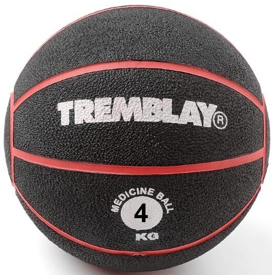 Painopallo TREMBLAY Medicine Ball 4kg D23cm punainen, heittämiseen hinta ja tiedot | Treenipallot | hobbyhall.fi