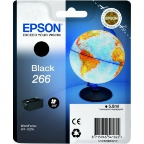 Epson 266 BK mustepatruunan muste, musta hinta ja tiedot | Mustekasetit | hobbyhall.fi