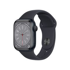 Apple Watch Series 8 GPS 41mm Midnight alumiinikuori ,Midnight urheiluranneke - MNP53 hinta ja tiedot | Älykellot | hobbyhall.fi