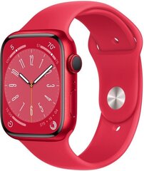 Apple Watch Series 8 GPS 45mm (PRODUCT)RED alumiinikuori ,(PRODUCT)RED urheiluranneke - MNP43 hinta ja tiedot | Apple Älykellot ja aktiivisuusrannekkeet | hobbyhall.fi