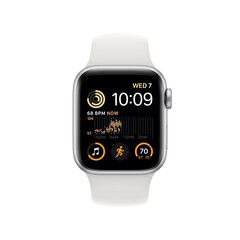 Apple Watch SE GPS + Cellular 40mm Silver Aluminium Case with White Sport Band - Regular 2nd Gen - MNPP3EL/A hinta ja tiedot | Älykellot | hobbyhall.fi
