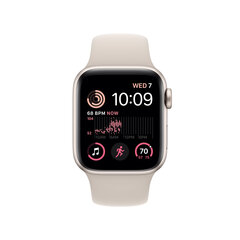 Apple Watch SE GPS + Cellular 40mm Starlight Aluminium Case with Starlight Sport Band - Regular 2nd Gen - MNPH3EL/A hinta ja tiedot | Apple Älykellot ja aktiivisuusrannekkeet | hobbyhall.fi