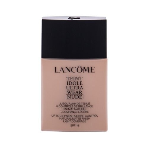 Lancome Teint Idole Ultra Wear Nude SPF19 Makeup - Kevyt kosteuttava meikkivoide mattavaikutteisella 40 ml 10 Praline #92634F hinta ja tiedot | Meikkivoiteet ja puuterit | hobbyhall.fi