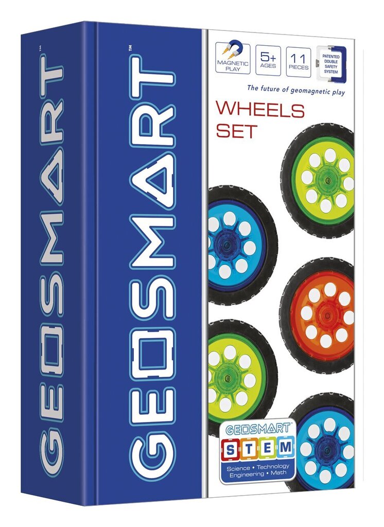 Magneettinen Rakennussetti GeoSmart Wheels, 11 osaa hinta ja tiedot | LEGOT ja rakennuslelut | hobbyhall.fi