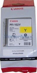 Canon PFI-102Y mustesuihkukasetti (keltainen) hinta ja tiedot | Mustekasetit | hobbyhall.fi