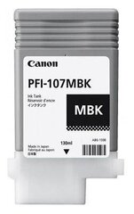 CANON PFI-107 MBK Ink matte black 130ml hinta ja tiedot | Mustekasetit | hobbyhall.fi