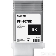 CANON PFI-107 BK Ink tank black 130ml hinta ja tiedot | Mustekasetit | hobbyhall.fi