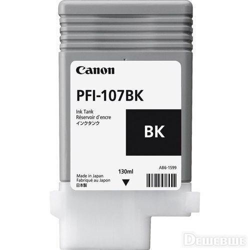 CANON PFI-107 BK Ink tank black 130ml hinta ja tiedot | Mustekasetit | hobbyhall.fi