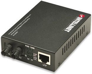 Median muunnin Intellinet 10/100Base-TX RJ45 - 100Base-FX ST MM 1310nm hinta ja tiedot | Reitittimet ja modeemit | hobbyhall.fi