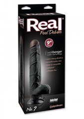 Vibraattori Real Feel - Deluxe #7 27,5 cm, musta hinta ja tiedot | Vibraattorit | hobbyhall.fi