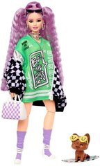 Barbie Extra -nukke ruudullisessa takissa hinta ja tiedot | Tyttöjen lelut | hobbyhall.fi