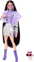 Barbie Extra -nukke violeteissa kengissä. hinta ja tiedot | Tyttöjen lelut | hobbyhall.fi