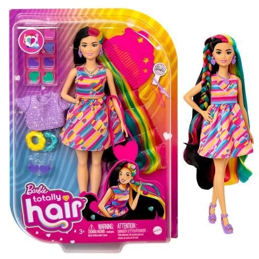 Barbie Totaly Hair -nukke, Aasia hinta ja tiedot | Tyttöjen lelut | hobbyhall.fi