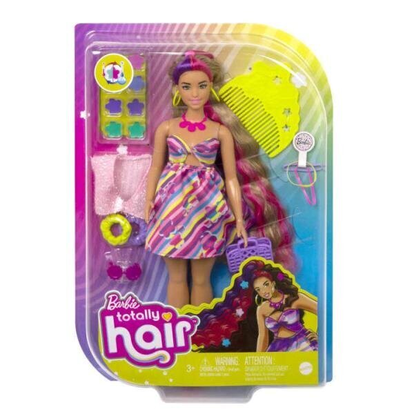 Barbie Totaly Hair -nukke laineikkailla hiuksilla hinta ja tiedot | Tyttöjen lelut | hobbyhall.fi