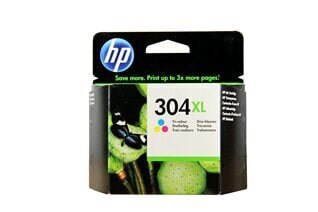 HP 304XL Tri-color Original Ink mustekasetti (300 sivua) hinta ja tiedot | Mustekasetit | hobbyhall.fi
