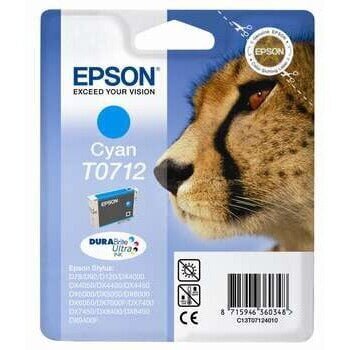 Epson T0712 Ink Cartridge, Cyan hinta ja tiedot | Mustekasetit | hobbyhall.fi
