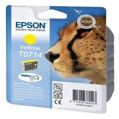 Epson T0714 Ink Cartridge, Yellow hinta ja tiedot | Mustekasetit | hobbyhall.fi