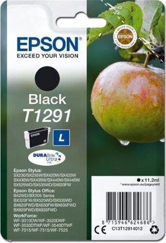 Epson Ink Cartridge T1291 BK Inkjet, Bl hinta ja tiedot | Mustekasetit | hobbyhall.fi