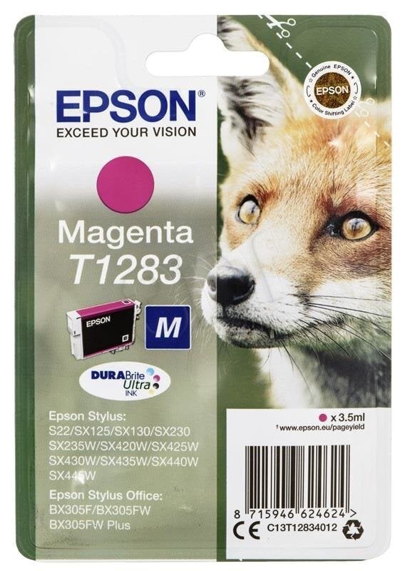 Epson T1283 Ink cartridge, Magenta hinta ja tiedot | Mustekasetit | hobbyhall.fi