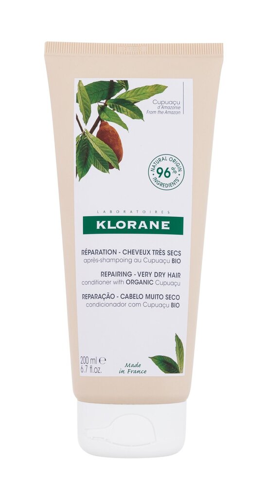 Klorane Cupuacu Butter - hoitoaine, 200 ml. hinta ja tiedot | Hoitoaineet | hobbyhall.fi