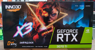 INNO3D GeForce RTX 3070 Ti X3 hinta ja tiedot | Näytönohjaimet | hobbyhall.fi