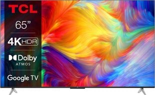 TCL 65" 4K Google Smart TV 65P638 hinta ja tiedot | TCL Kodinkoneet ja kodinelektroniikka | hobbyhall.fi