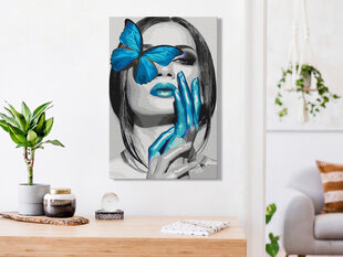 DIY kangas maalaus - Blue Butterfly hinta ja tiedot | Maalaa numeroiden mukaan | hobbyhall.fi