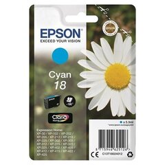 Epson 18 CY Ink Cartridge, Cyan hinta ja tiedot | Mustekasetit | hobbyhall.fi