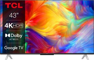TCL 43" 4K Google TV 43P638 hinta ja tiedot | Televisiot | hobbyhall.fi