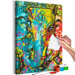 DIY kangas maalaus - Colourful Ganesha hinta ja tiedot | Maalaa numeroiden mukaan | hobbyhall.fi