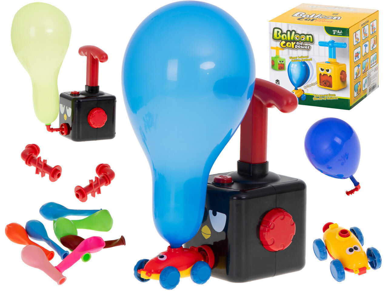 Ilmapallo-autot pumpulla Balloon Car Air Power, 12703 hinta ja tiedot | Poikien lelut | hobbyhall.fi