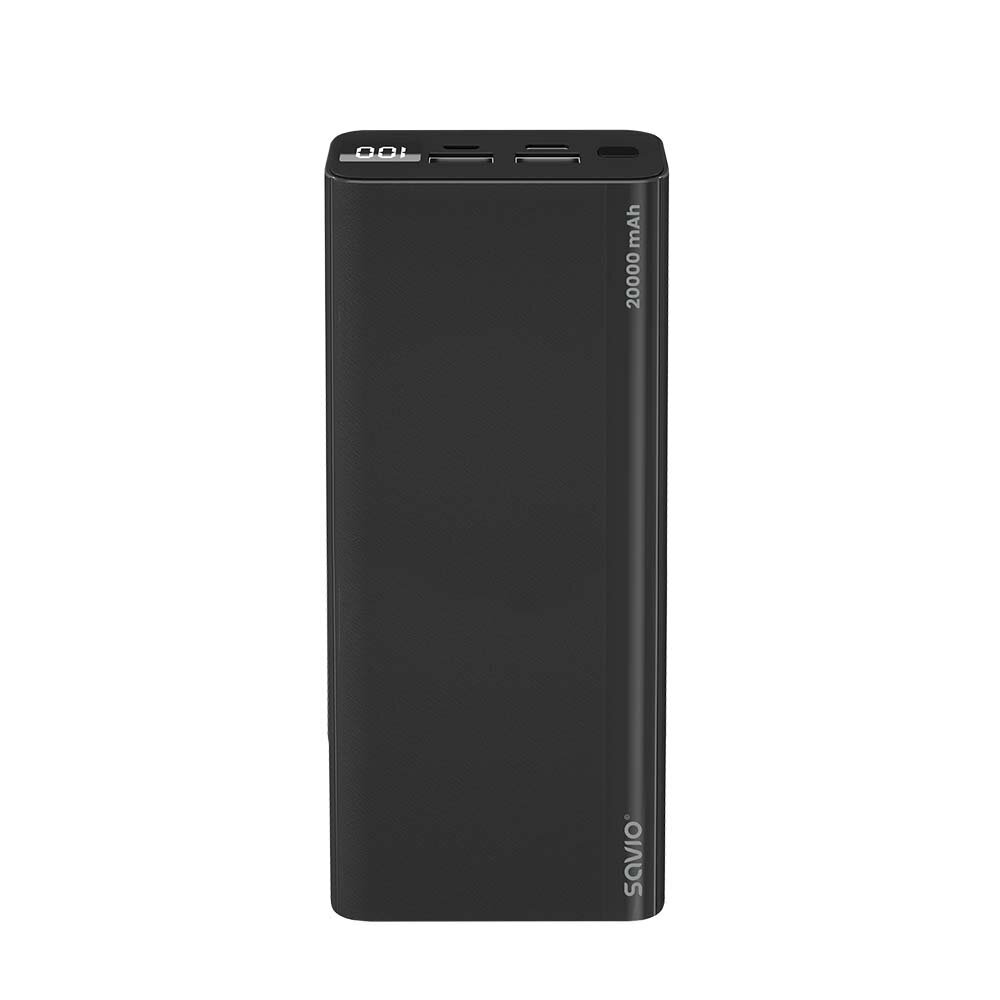 Savio BA-05 20000 mAh musta hinta ja tiedot | Varavirtalähteet | hobbyhall.fi