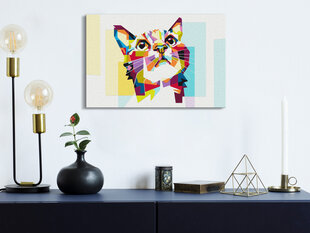 DIY kangas maalaus - Cat and Figures hinta ja tiedot | Maalaa numeroiden mukaan | hobbyhall.fi