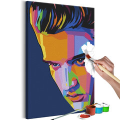 DIY kangas maalaus - Colourful Elvis 40x60 hinta ja tiedot | Maalaa numeroiden mukaan | hobbyhall.fi