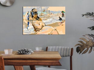 DIY kangas maalaus - Claude Monet: Camille on the Beach at Trouville hinta ja tiedot | Maalaa numeroiden mukaan | hobbyhall.fi