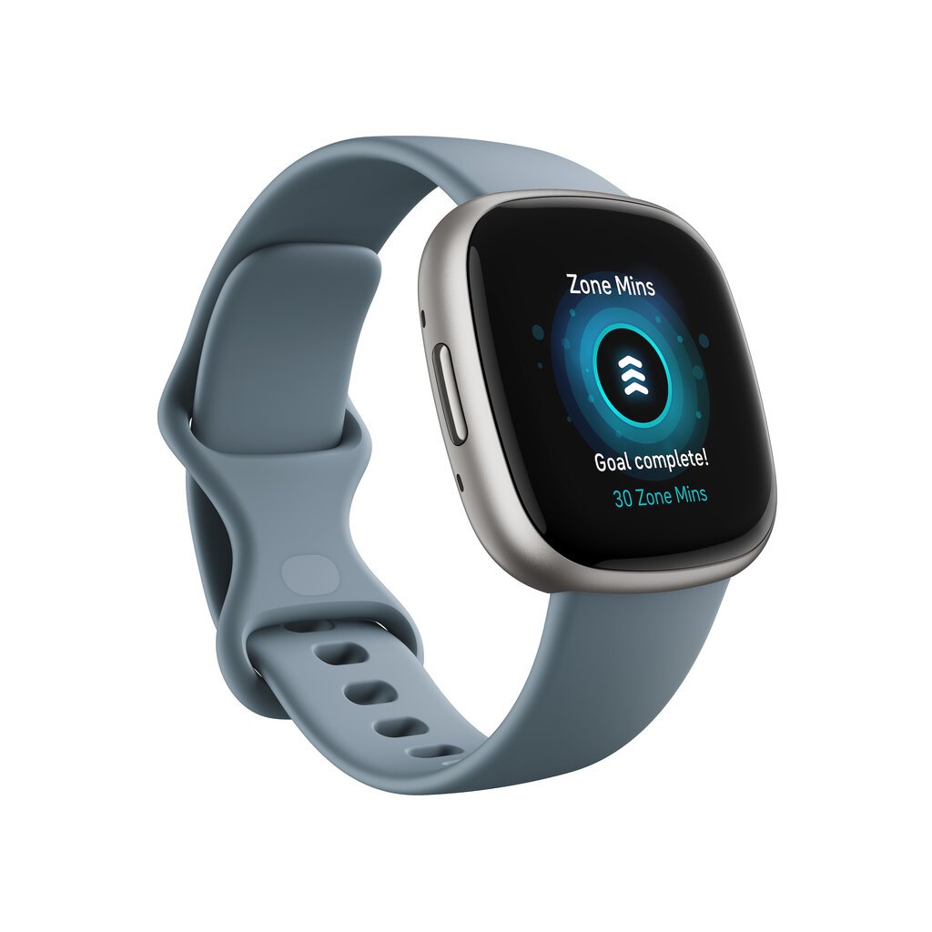 Fitbit Versa 4 NFC Waterfall Blue/Platinum FB523SRAG hinta ja tiedot | Älykellot | hobbyhall.fi