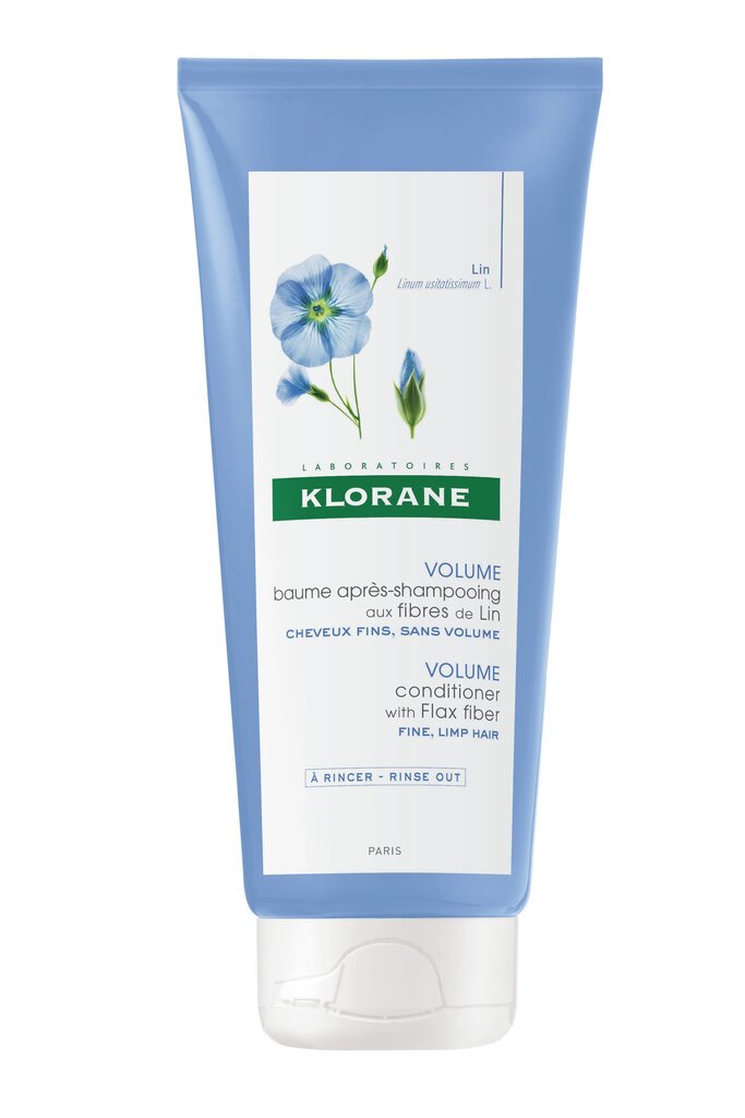 Volyymia lisäävä hiustenhoitoaine Klorane Flax Fiber 200 ml hinta ja tiedot | Hoitoaineet | hobbyhall.fi