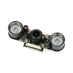 5 Mpx Pi Supply Night Vision Fisheye -kamera Raspberry Pi:lle hinta ja tiedot | Mikrokontrollerit | hobbyhall.fi