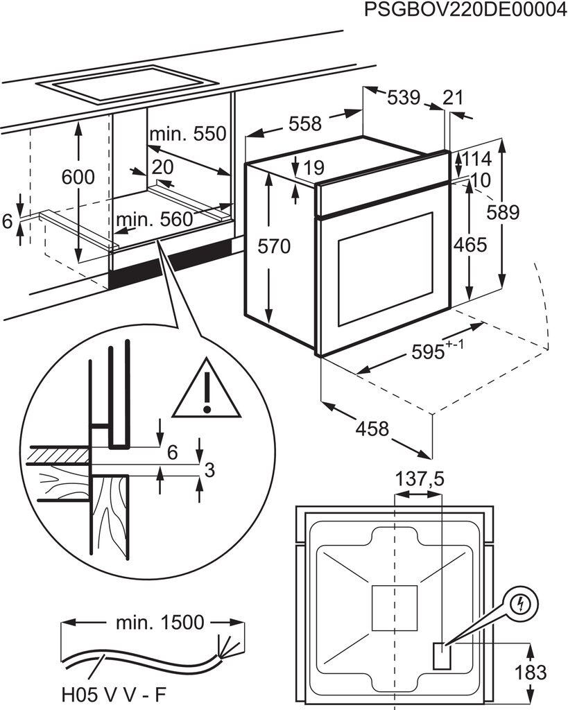 Electrolux EOF3H00BX hinta ja tiedot | Erillisuunit | hobbyhall.fi