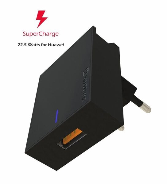 Swissten Premium 22.5W Huawei Super Fast Charge Travel charger 5V / 4.5A (FCP) Black