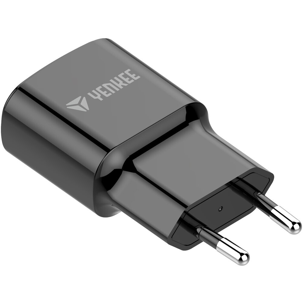 YENKEE laturi, USB-A, 12W + salama 2.4 A, 1m hinta ja tiedot | Puhelimen laturit | hobbyhall.fi