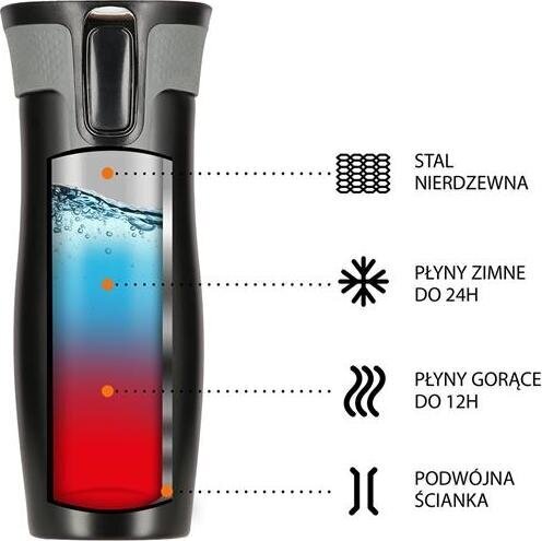 Nils Camp termospullo NCC03, musta hinta ja tiedot | Termoskannut ja termosmukit | hobbyhall.fi